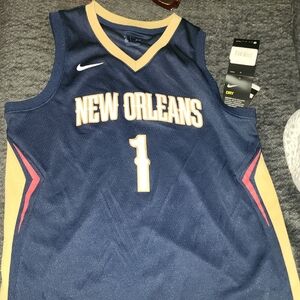 Nike New Orleans Jersey - Navy and Gold